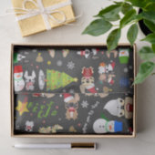 Papier de soie de soie de vacances de Noël de (Cadeau)