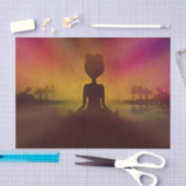 Papier de soie de soie de yoga de méditation (Artisanat)