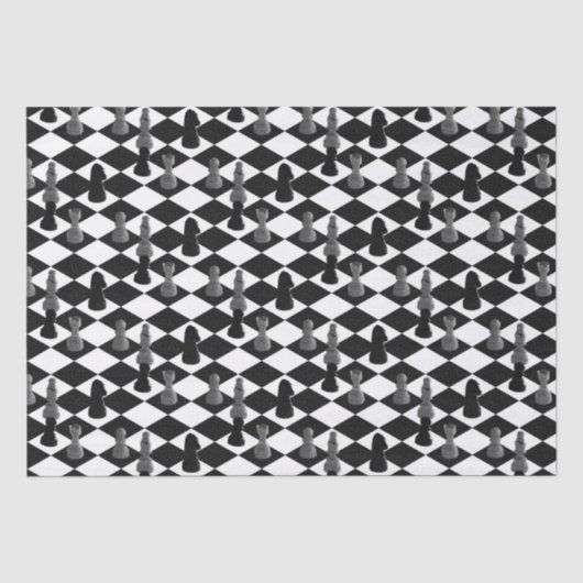 Papier de soie de soie d'échiquier (Recto)
