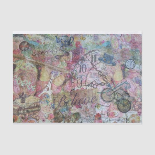 Papier de soie de soie décoratif (Recto)