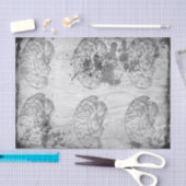 Papier de soie de soie délabré de Brainz 10" x 15" (Artisanat)