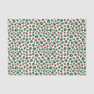Papier de soie de soie d'empreinte de patte de
