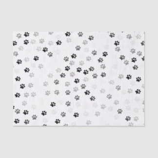 Papier de soie de soie d'empreintes de pattes pour