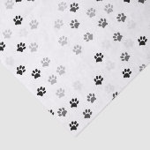 Papier de soie de soie d'empreintes de pattes pour (Détail)