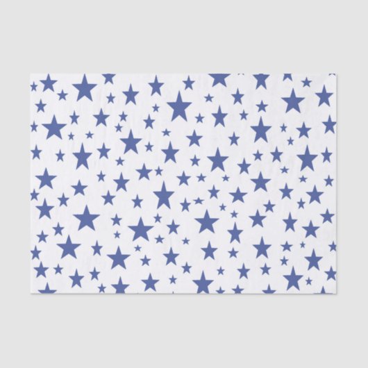 Papier de soie de soie d'étoiles bleues (Recto)