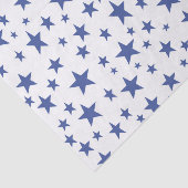 Papier de soie de soie d'étoiles bleues (Détail)