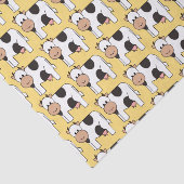 Papier de soie de soie d'illustration de vache (Détail)