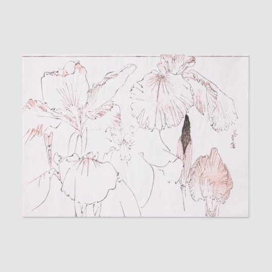 Papier de soie de soie d'IMPRESSION de BOIS DE (Recto)