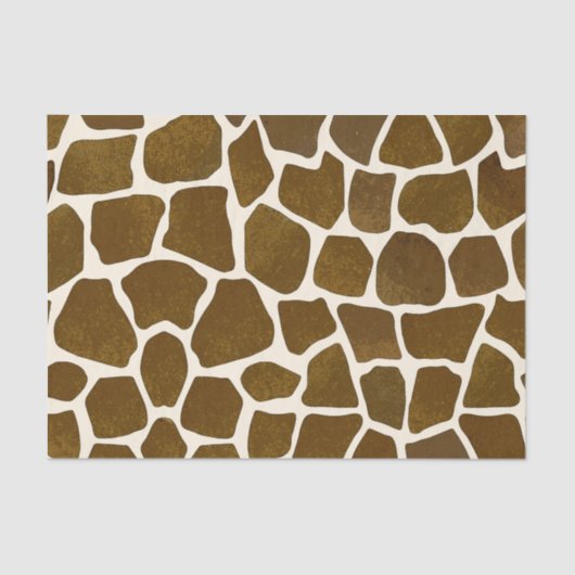 Papier de soie de soie d'impression de girafe (Recto)