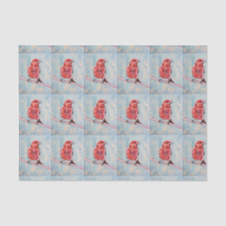 Papier de soie de soie d'impression d'oiseau