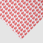 Papier de soie de soie d'objet superflu rouge et (Détail)