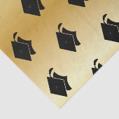 Papier de soie de soie d'or d'obtention du diplôme (Détail)