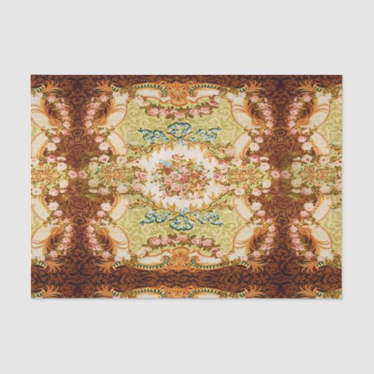 Papier de soie de soie élégant de fleur (Recto)