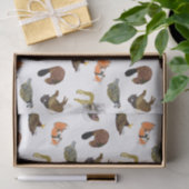 Papier de soie de soie en bois de créature (Cadeau)