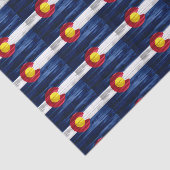 Papier de soie de soie en bois de drapeau du (Détail)