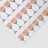 Papier de soie de soie en verre de vin rosé (Détail)