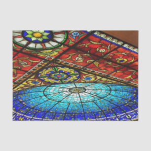 Papier de soie de soie en verre souillé