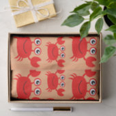 Papier de soie de soie fait sur commande de crabe (Cadeau)