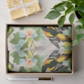 Papier de soie de soie floral animal de faune (Cadeau)