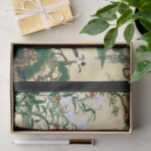 Papier de soie de soie floral de cascade de (Cadeau)