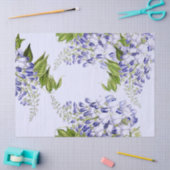 Papier de soie de soie floral de fleur bleue (Artisanat)