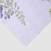 Papier de soie de soie floral de fleur bleue (Détail)