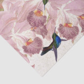 Papier de soie de soie floral de papillons (Détail)