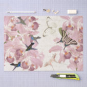 Papier de soie de soie floral de papillons (Artisanat)