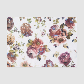 Papier de soie de soie floral vintage