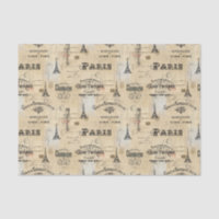 Papier de soie de soie français de cartes postales