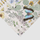 Papier de soie de soie français de fleurs de (Détail)