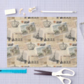 Papier de soie de soie français de Paris de carte (Artisanat)