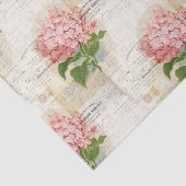 Papier de soie de soie français d'hortensia rose (Détail)
