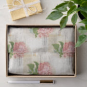 Papier de soie de soie français d'hortensia rose (Cadeau)