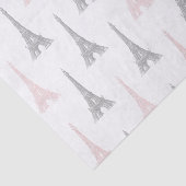 Papier de soie de soie gris rose blanc de Tour (Détail)