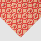 Papier de soie de soie heureux de crabe (Détail)