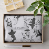 Papier de soie de soie JAPONAIS d'IMPRESSION de (Cadeau)