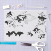 Papier de soie de soie JAPONAIS d'IMPRESSION de (Artisanat)