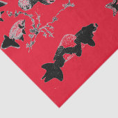 Papier de soie de soie JAPONAIS ROUGE (Détail)
