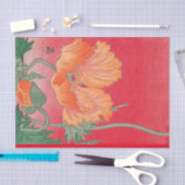 Papier de soie de soie JAPONAIS ROUGE d'IMPRESSION (Artisanat)