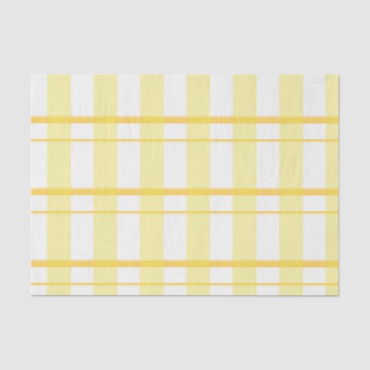 Papier de soie de soie jaune de plaid (Recto)