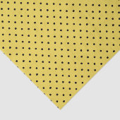 Papier de soie de soie jaune et noir de point de (Détail)