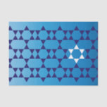 Papier de soie de soie juif d'étoile<br><div class="desc">Ce beau papier de soie de soie ajoutera un contact spécial à n'importe quel cadeau donnant l'occasion juive.</div>