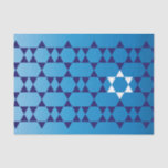 Papier de soie de soie juif d'étoile<br><div class="desc">Ce beau papier de soie de soie ajoutera un contact spécial à n'importe quel cadeau donnant l'occasion juive.</div>