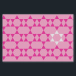 Papier de soie de soie juif rose d'étoile<br><div class="desc">Ce papier de soie de soie ajoute un contact spécial à n'importe quel cadeau juif.</div>