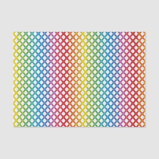 Papier de soie de soie lesbien gai d'arc-en-ciel (Recto)