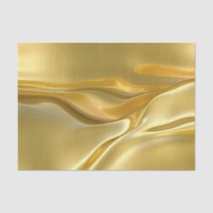 Papier de soie de soie liquide d'or