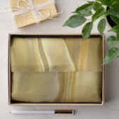 Papier de soie de soie liquide d'or (Cadeau)