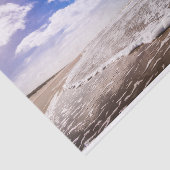 Papier de soie de soie lumineux de ciel bleu et de (Détail)