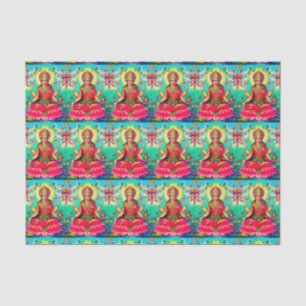 Papier de soie de soie lumineux de Lakshmi de